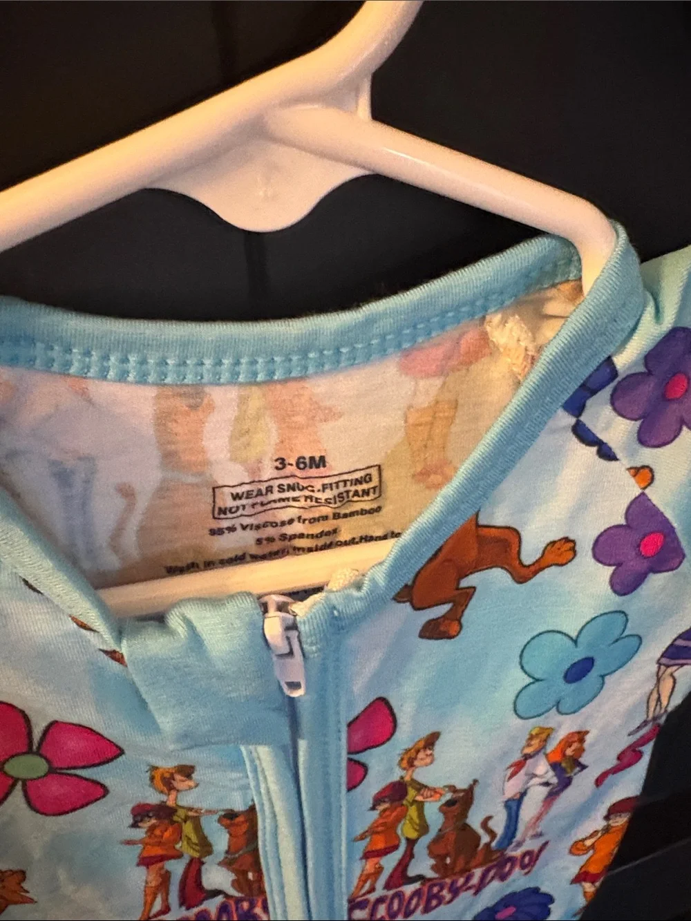 Light Blue Kids Zip-Front Rashguard One-Piece
